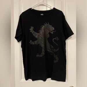 Express Black Graphic Tee For Men